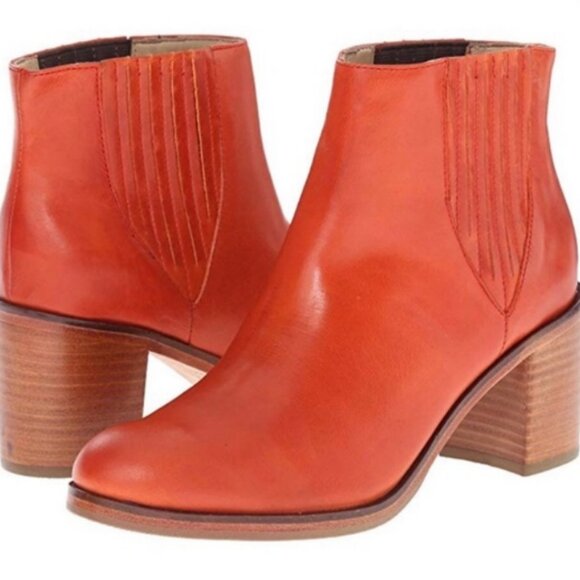 Wolverine Samantha Pleet 1000 mile Arc ankle boot 35 5 Marmalade leather - Picture 1 of 7